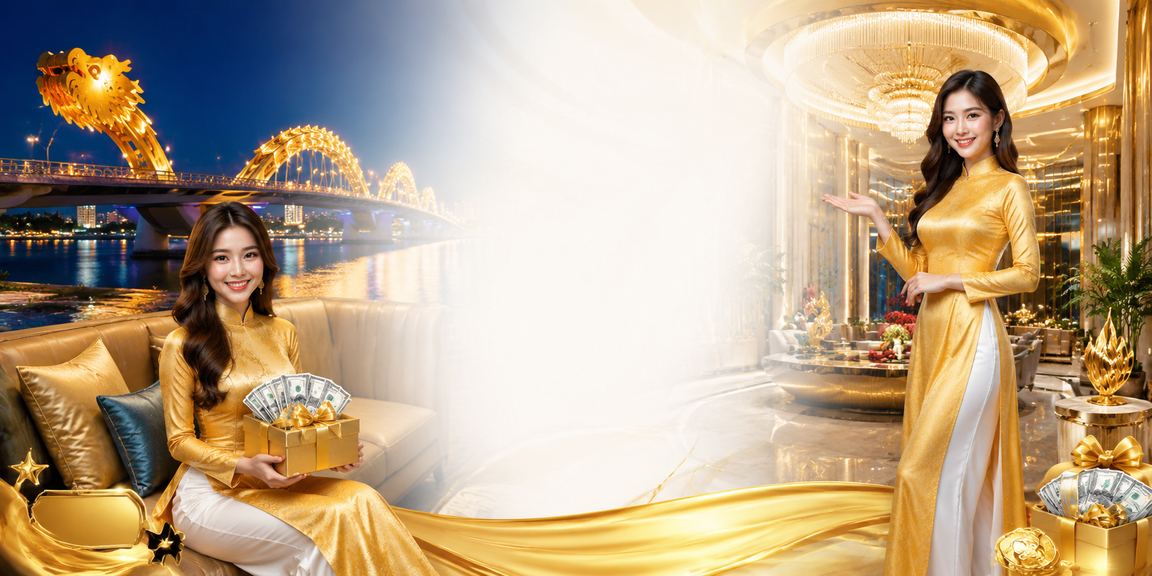 Không gian giải trí casino hiện đại tại Đà Nẵng với ánh đèn neon và người chơi trực tuyến